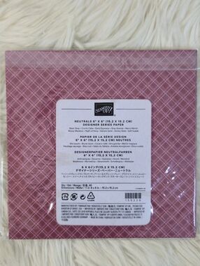 Stampin' Up! Neutrals 6x6 Designer Series Paper Retired